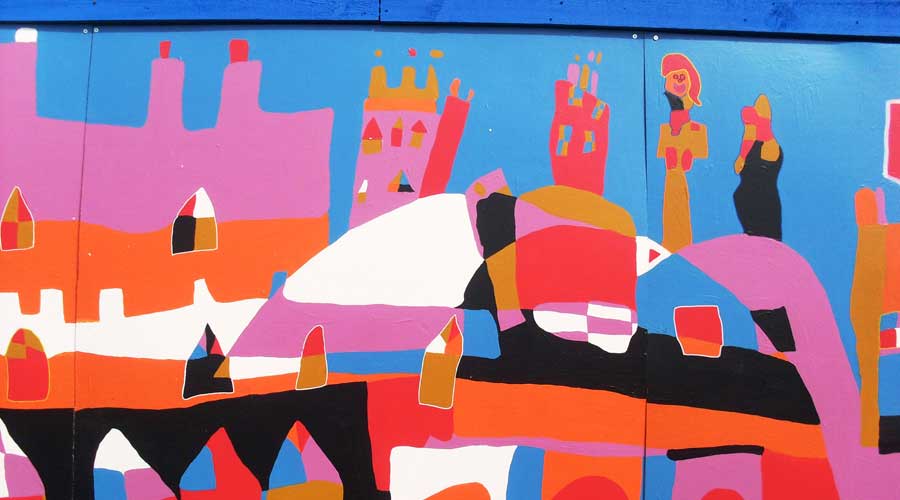 Dawley Hoardings community mural