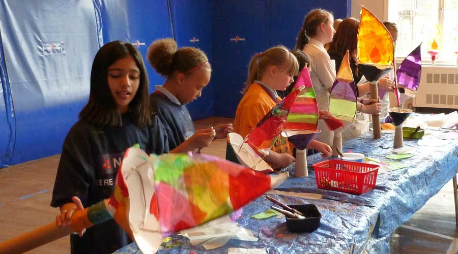 Olympic torch lanterns