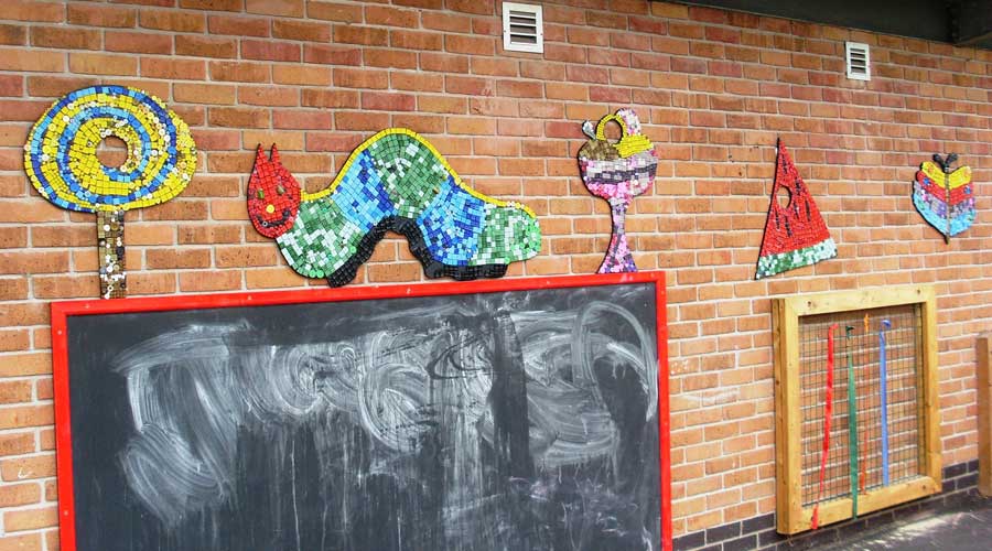 Very Hungry Caterpillar mosaic