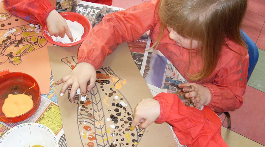 Aboriginal dot painting