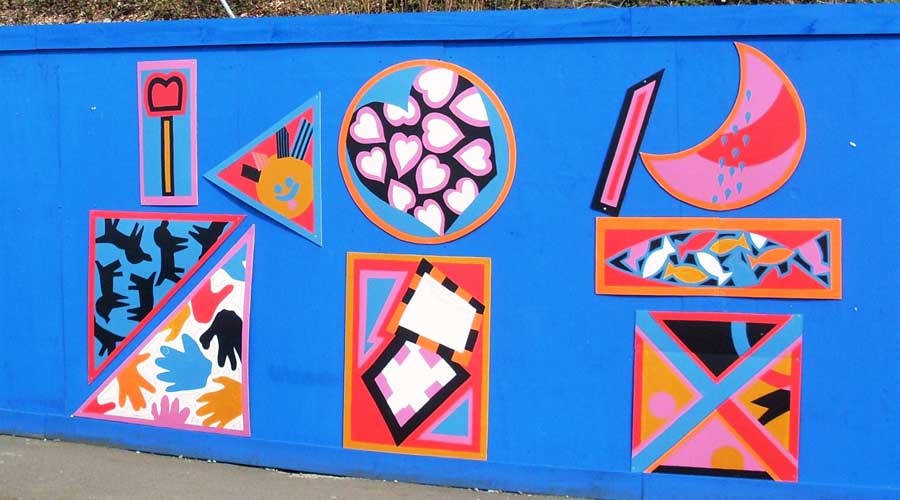 Dawley Hoardings community mural