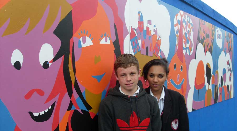Dawley Hoardings community mural
