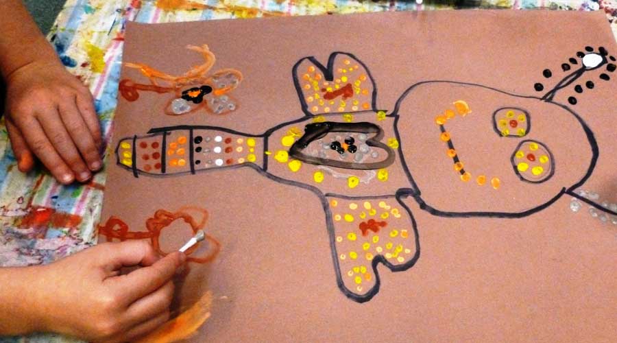 Aboriginal dot painting