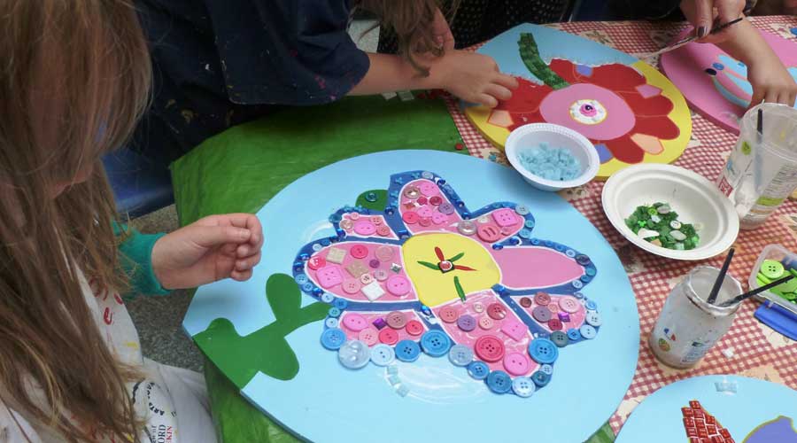 Entrance area wall art